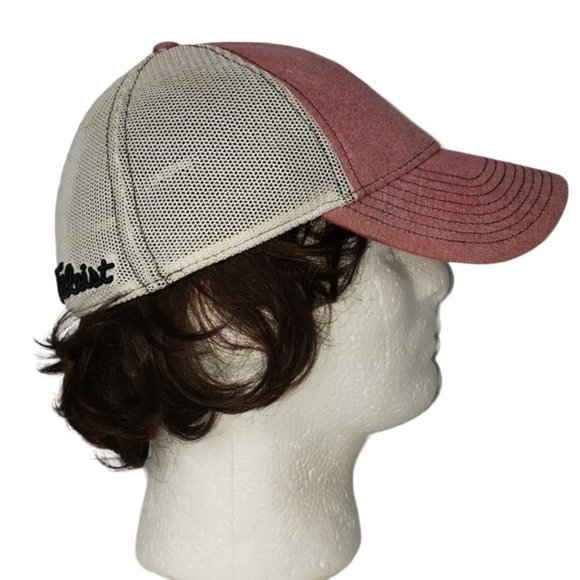 TITLEIST A FLEX MESH GOLF CAP HAT SOFT RED / WHITE SIZE S/M - Picture 3 of 10